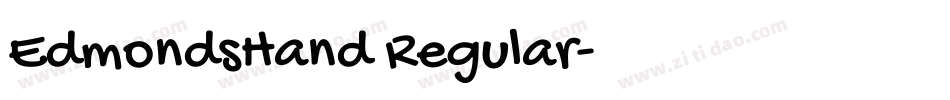 EdmondsHand Regular字体转换